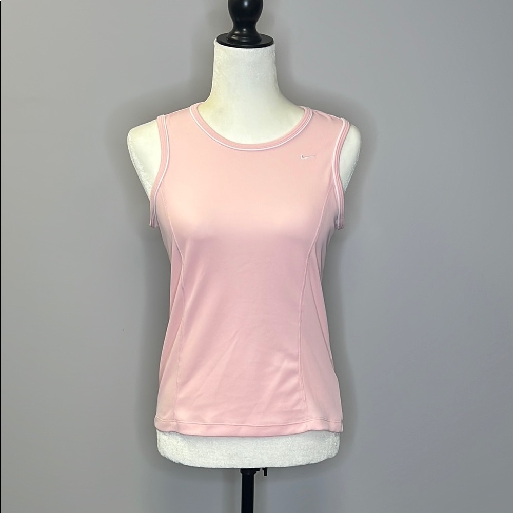 Nike Women's Pink Tank Top2000s Mini Swoosh